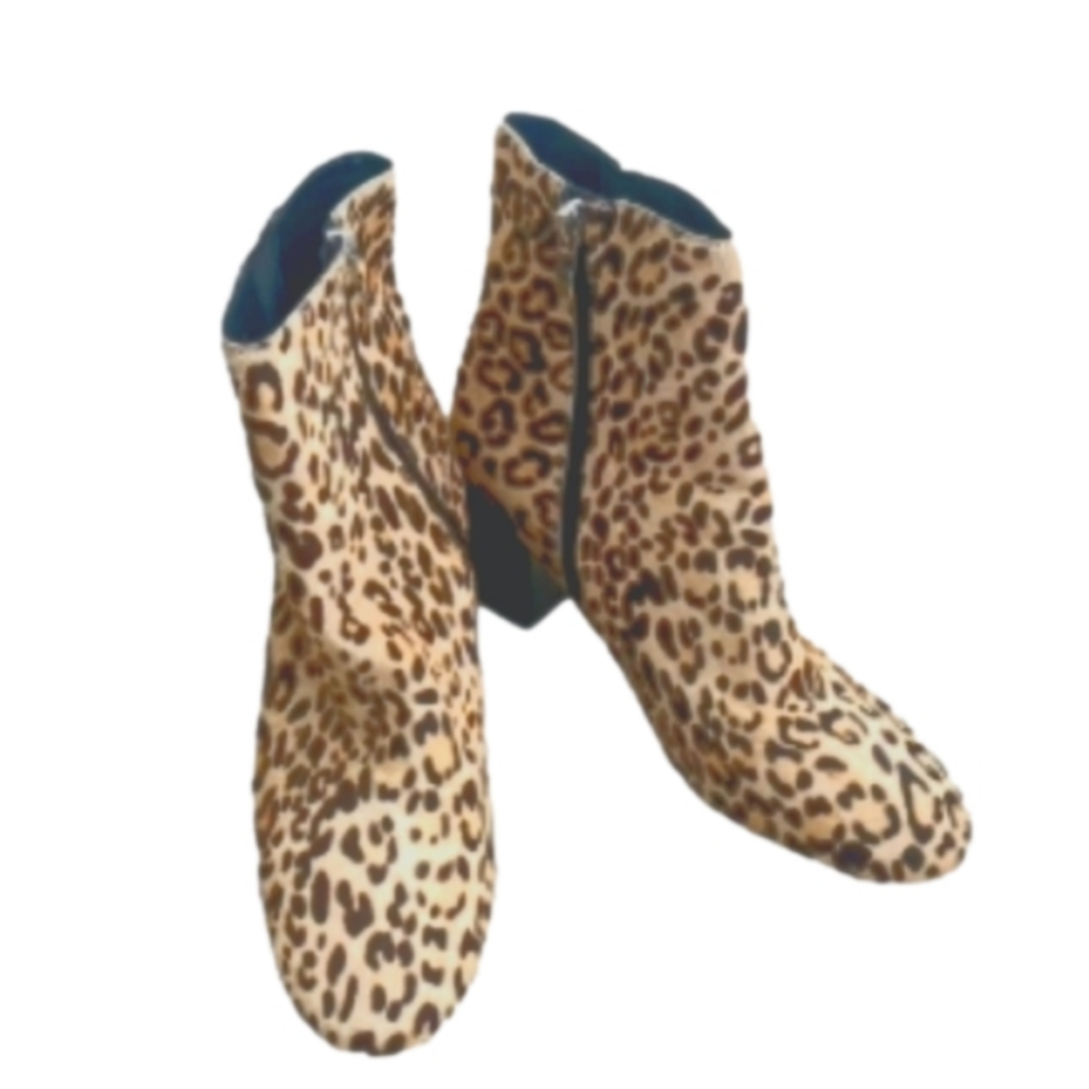 Halogen, Genuine Calf Hair, Ankle Booties.